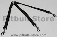 Triple dpg leash nylon coupler for walking 3 dogs - LN103