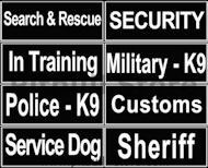 Dog Harness Side Patches-Pair Velcro SidePatches Dog Harness Side Patches-Pair Velcro SidePatches