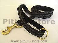 Gentle feel100% cotton i-grip dog leash with power-rubber lines