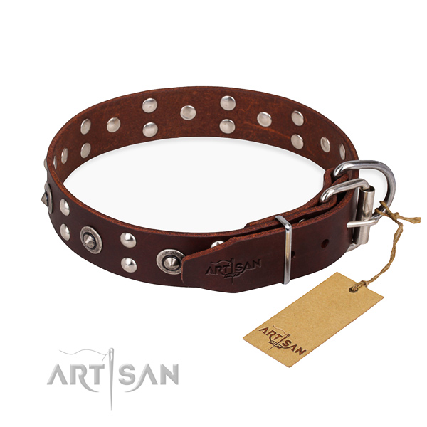 Stylish leather collar for your favourite canine