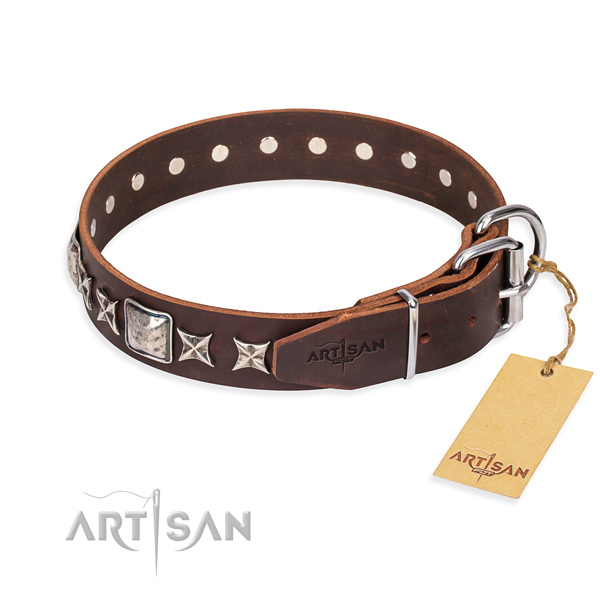 Multifunctional leather collar for your darling pet