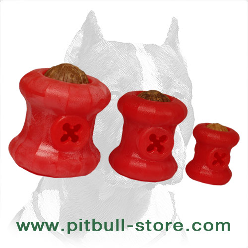 Yammy Bobbin' 【Treat】 Dispensing Chew Dog Toy Medium : Dog