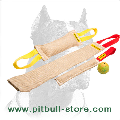 Strong Dog Bite Tug Jute Pet Chew Bite Toys Dogs Training 2