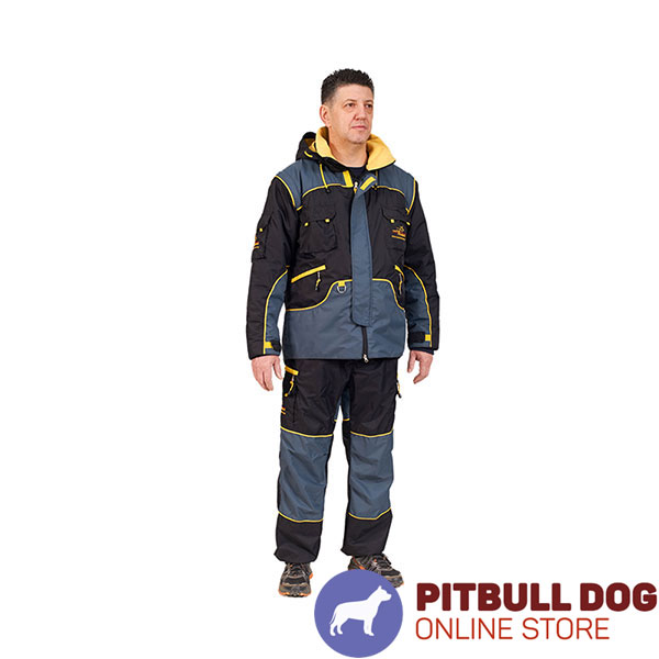 Water Resistant Dog Bite Protection Suit of Membrane Fabric for Comfy Workout