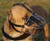 Pitbull wire basket dog muzzle